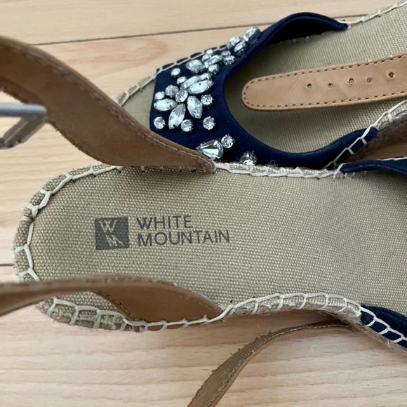 Wedge heels with silver rhinestones - Picture 7 of 12